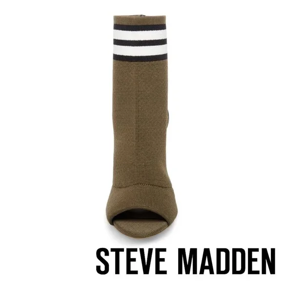 Steve Madden striped sock heel booties - Picture 2 of 5